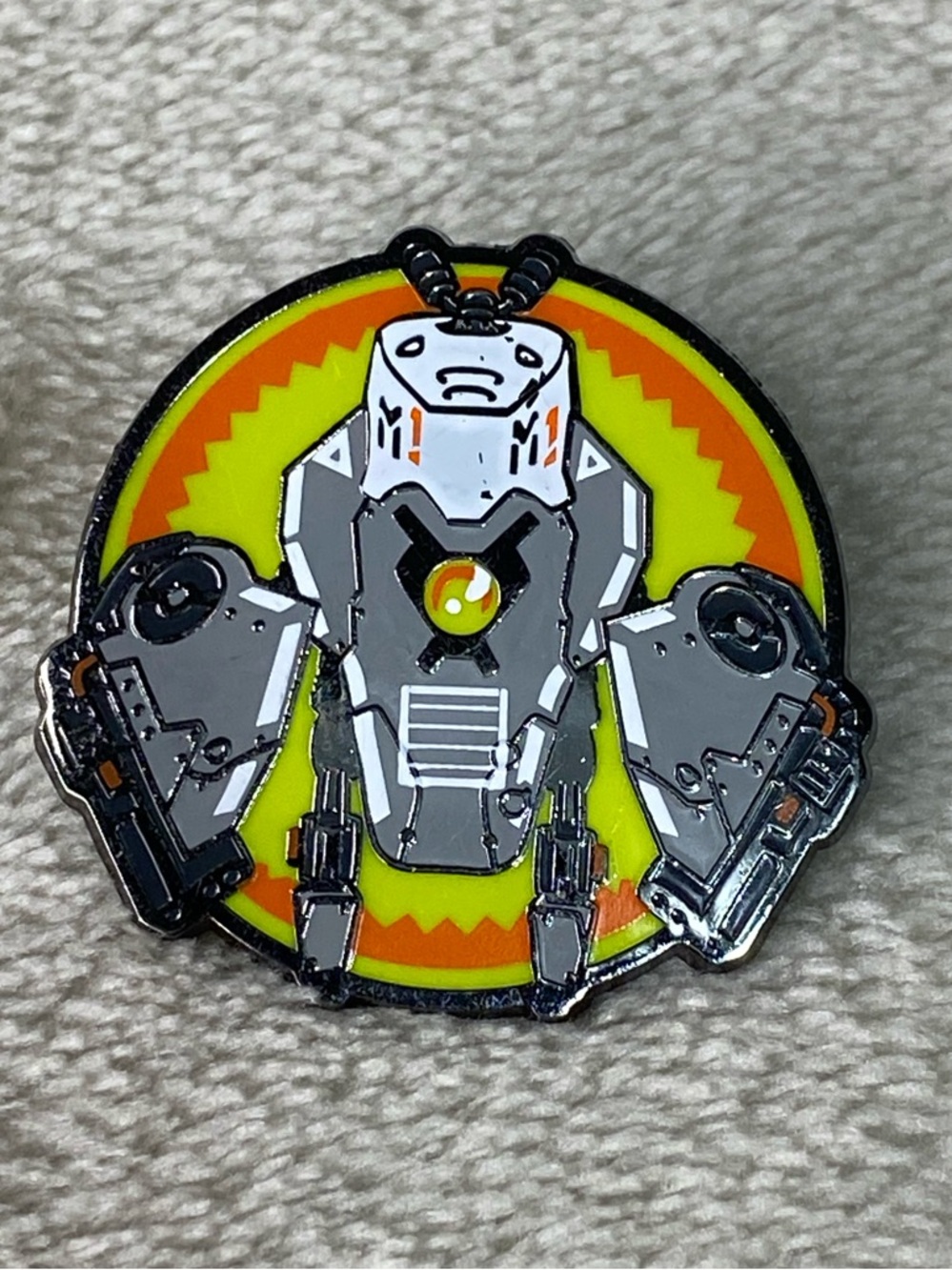 Lootcrate 2016 POWER Robot Collectible Lapel Pin Enamel